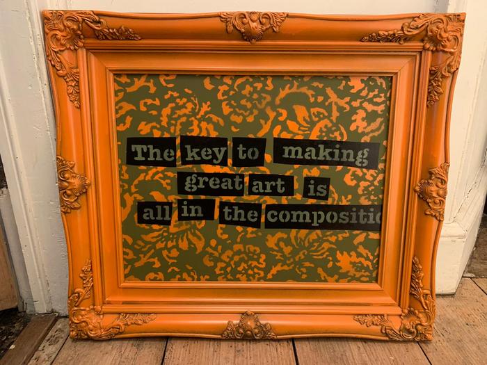The Key to Making Great Art is all in the Composition - Orange