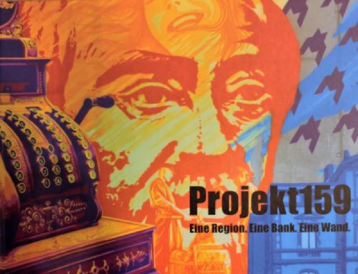 Projekt159. Eine Region. Eine Bank. Eine Wand.