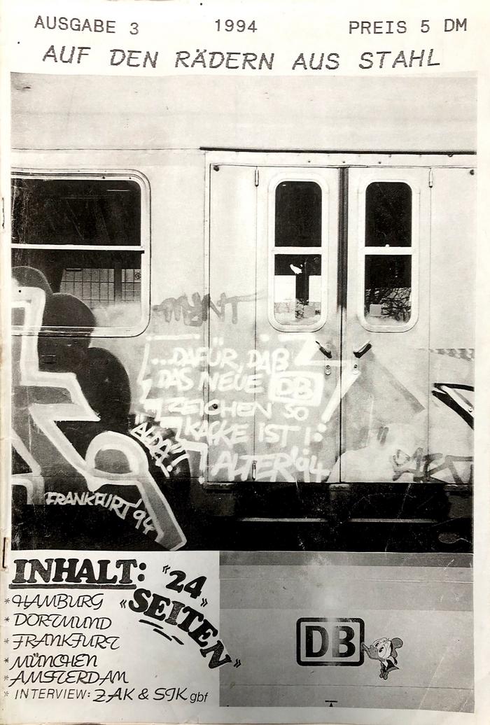 Auf den Rädern aus Stahl