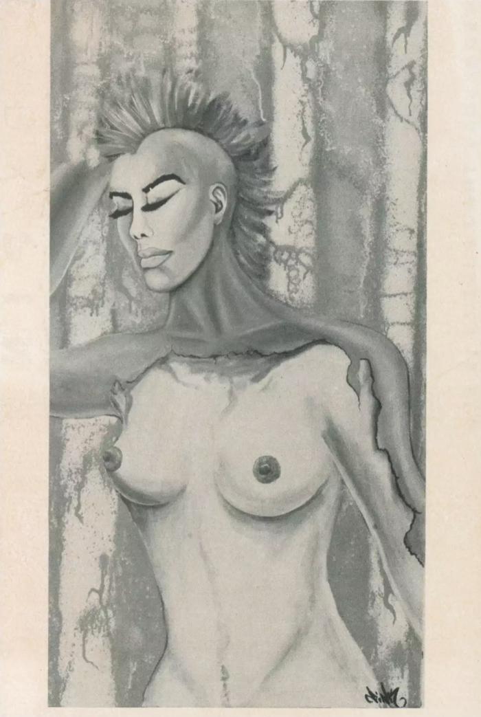 Card for Lady Pink's exhibition at Semaphore East Gallery, New York