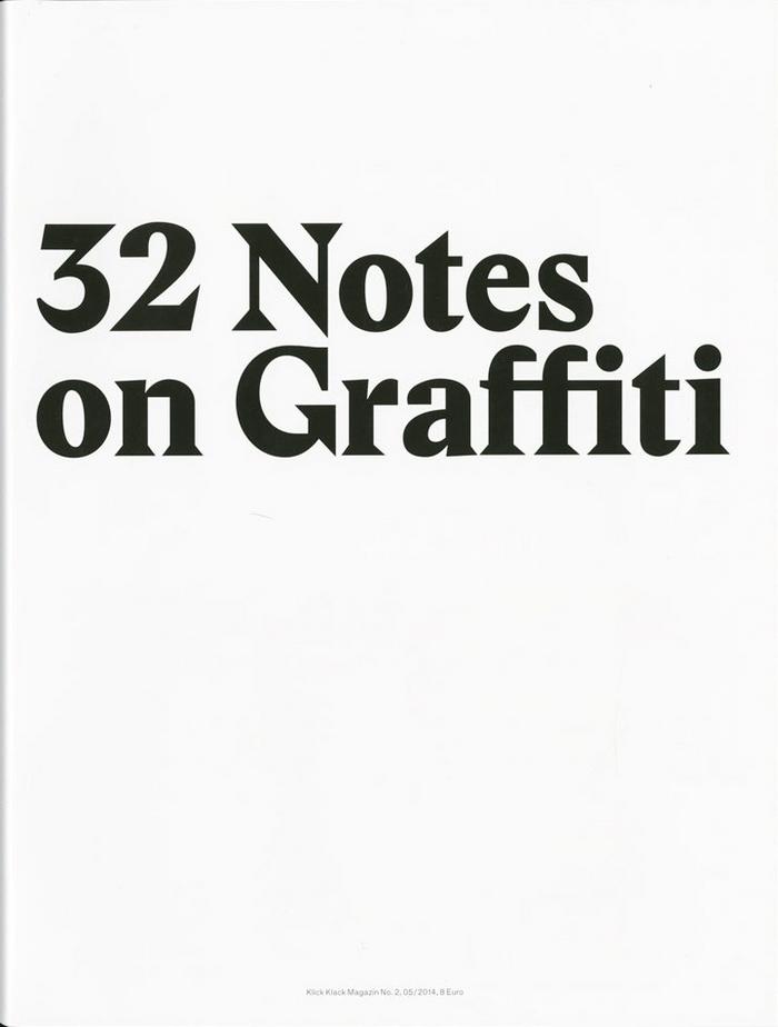 32 Notes on Graffiti 