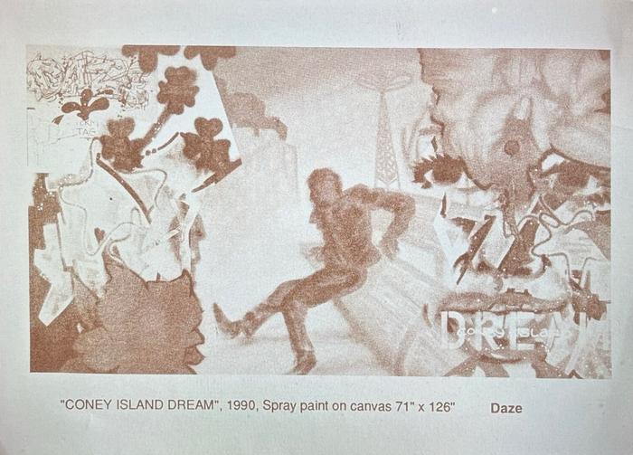 Flyer of Urban Expressionism exhibition at Hudson Guild Gallery, New York