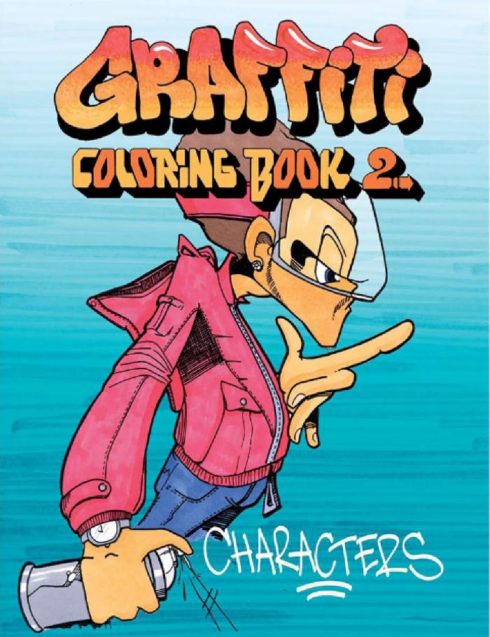 Graffiti Coloring Book 2 Characters