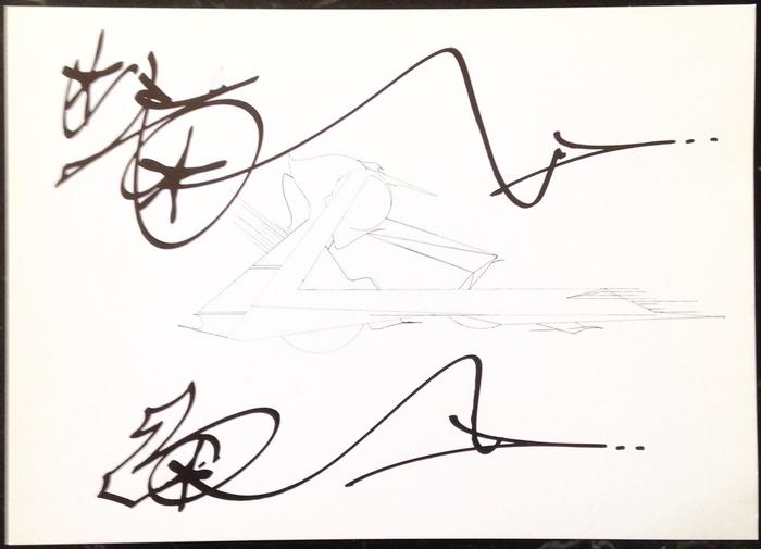 Card for Rammellzee’s exhibition at Galerie Ziegler, Zürich