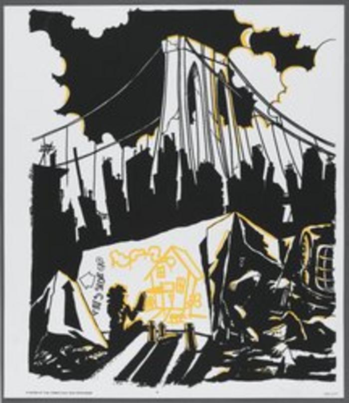 Under the Brooklyn Bridge, from "Your House is Mine (Book and Street Project)"