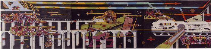 Hell, the Finance Field Wars, unfinished studies in second dimension, first six panels, merging of Decoyism
