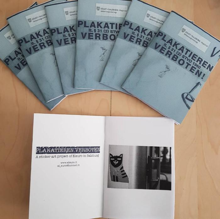 Plakatieren Verboten: A sticker art project of Eleuro in Salzburg