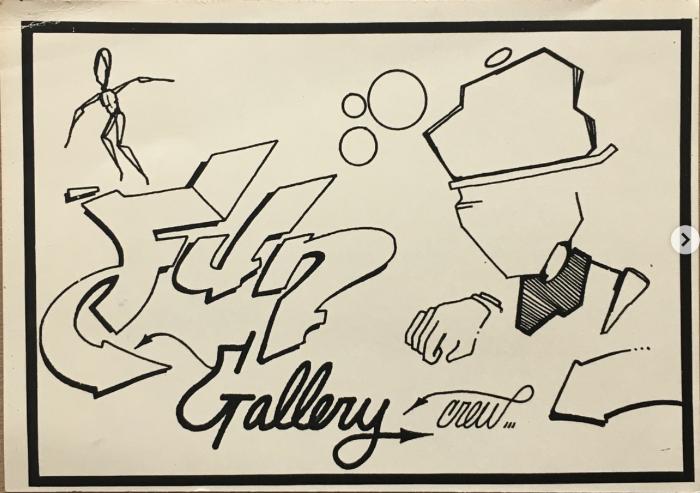Card for a New Exhibition at Fun Gallery, New York