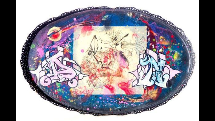 Graffiti Serving Tray