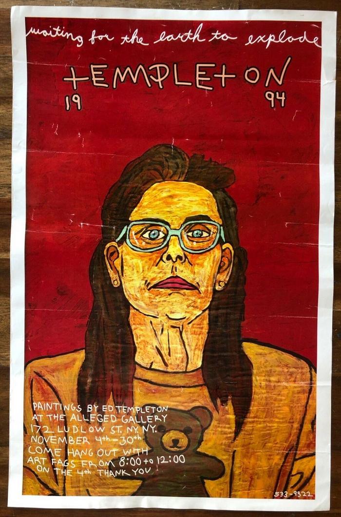 Poster for the "Waiting for the Earth to Explode" exhibition by Ed Templeton at Alleged Gallery, New York