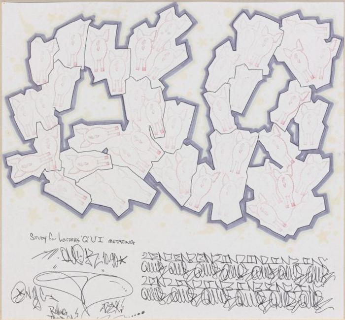 Study for Letter 'Q' 'U' 'I' Mutating