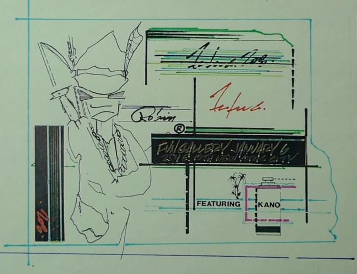 Card for Futura 2000 exhibition at Fun Gallery, New York