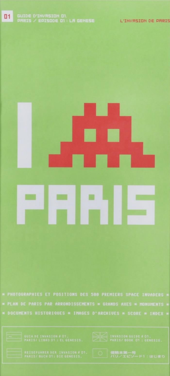 Poster for Invader Guide d'invasion 01 : Paris' book launch