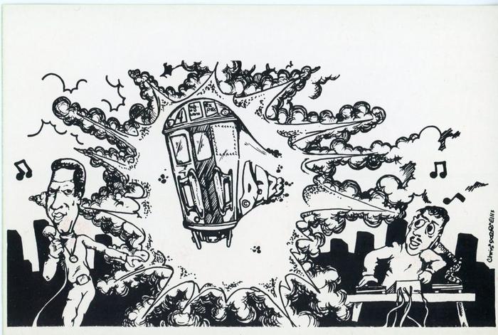 Card for Hip Hop Art Explosion at Danceteria, New York