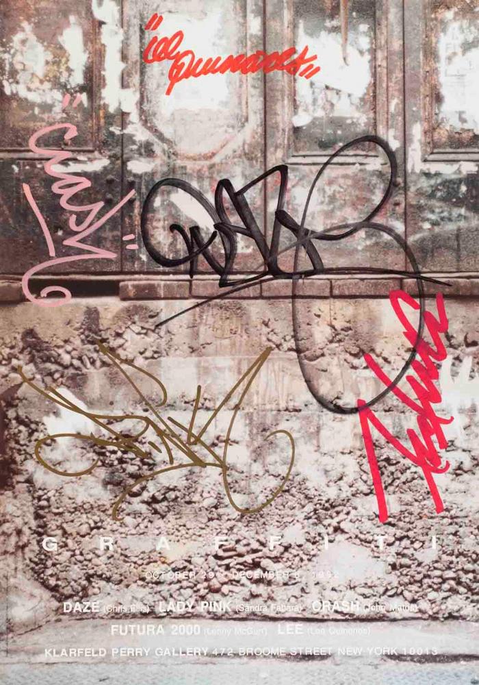 Poster for Graffiti 1's exhibition at Klarfeld Perry Gallery, New York