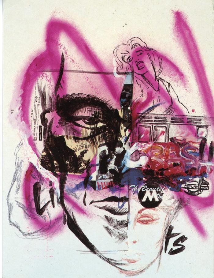 Card of Crash's New Work exhibition at Jus de Pomme Gallery, New York