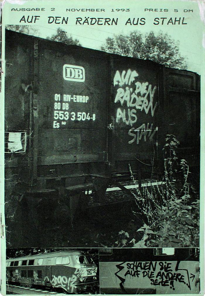 Auf den Rädern aus Stahl