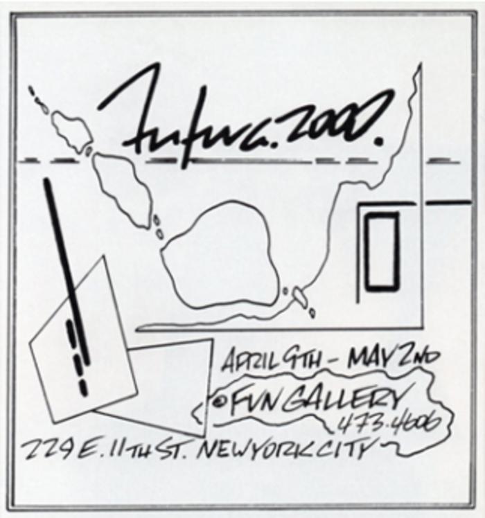 Card for Futura 2000's exhibition at Fun Gallery, New York