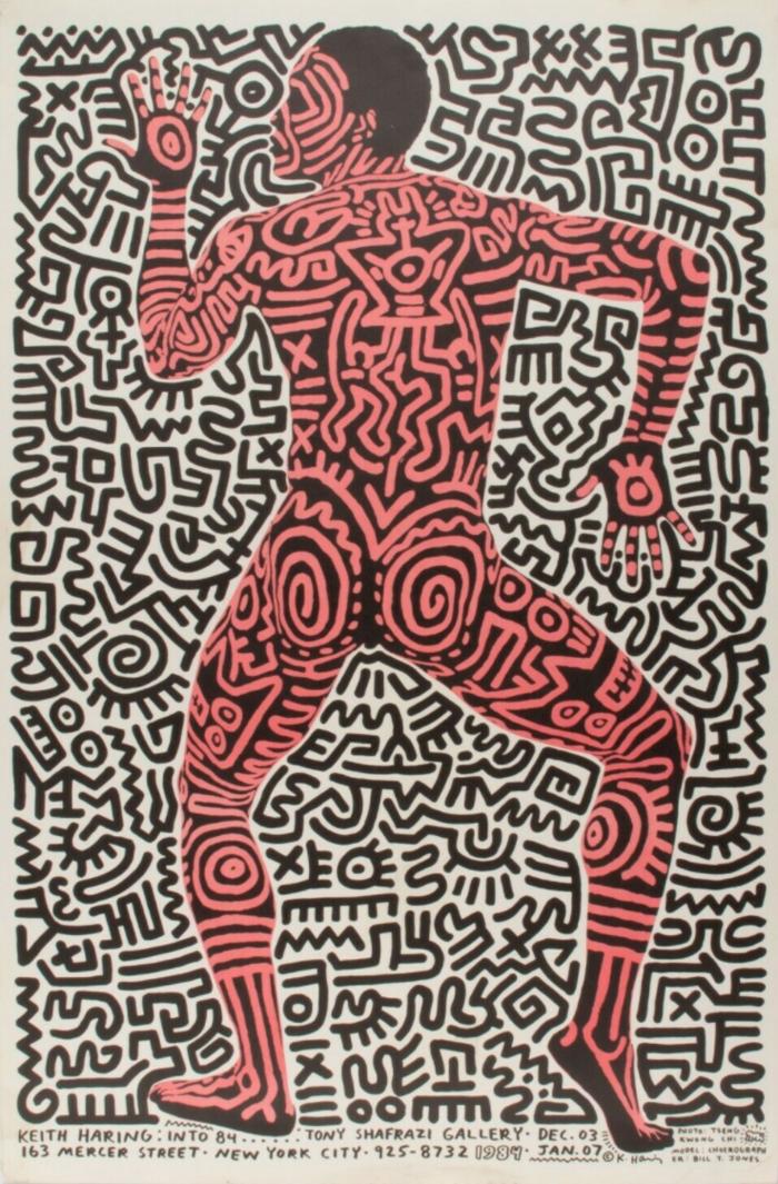 Poster of Into '84's exhibition at Tony Shafrazi Gallery, New York
