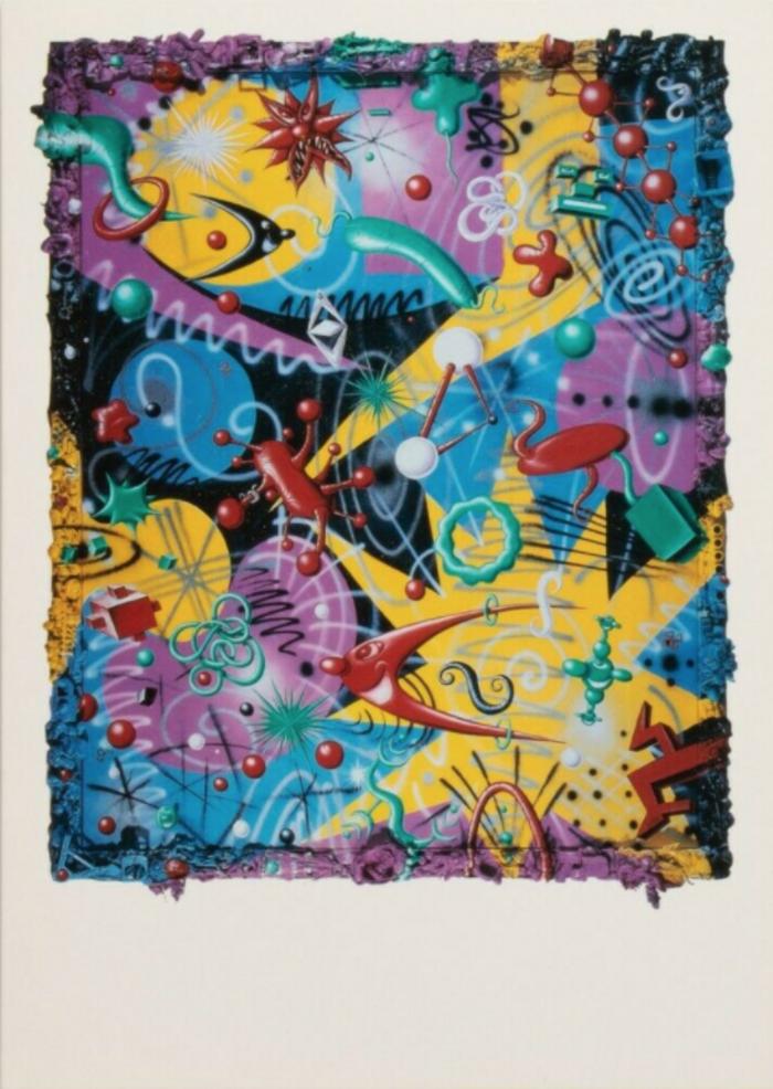 Card for Kenny Scharf’s exhibition at Tony Shafrazi Gallery, New York