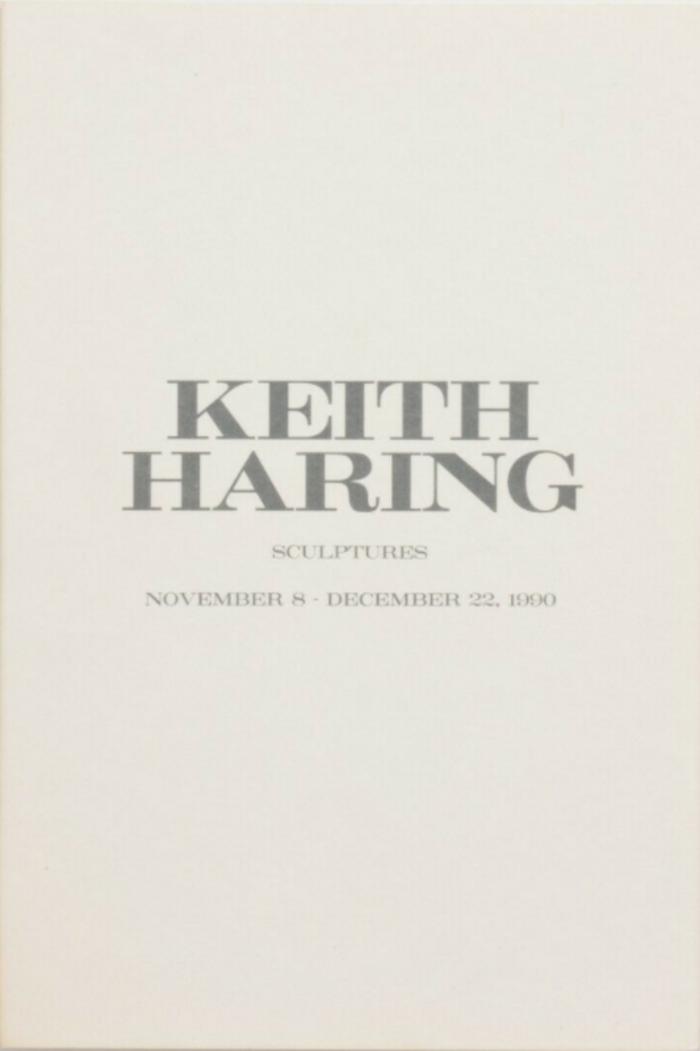 Card for Keith Haring Sculptures at Tony Shafrazi, New York