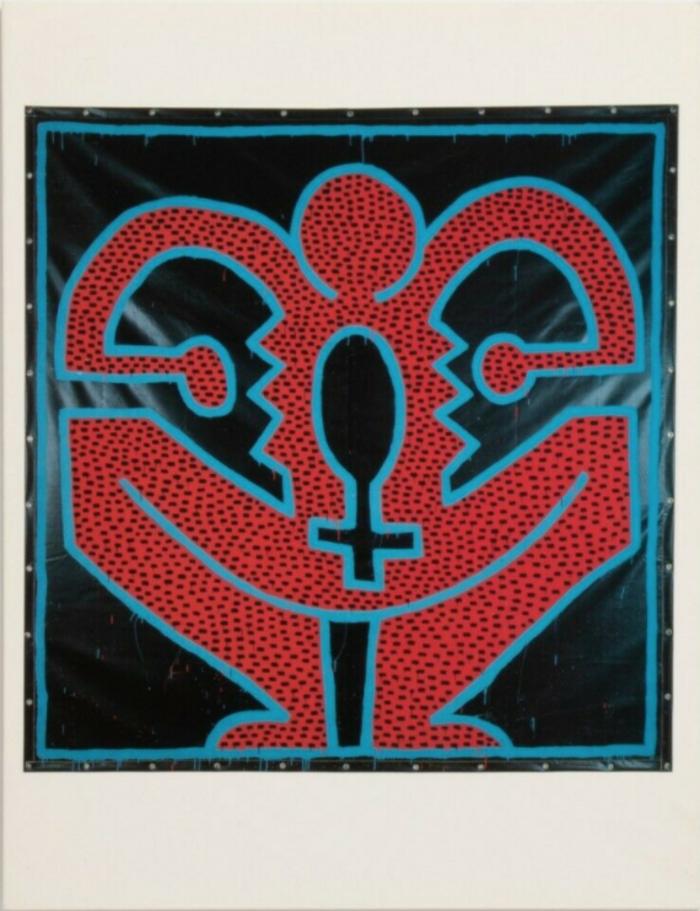 Card for Keith Haring Early Paintings at Tony Shafrazi Gallery, New York
