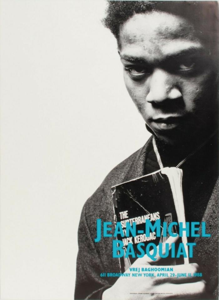 Poster of Jean-Michel Basquiat's exhibition at Vrej Baghoomian, New York