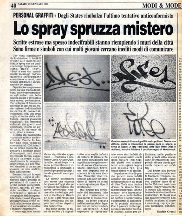 Lo spray spruzza mistero