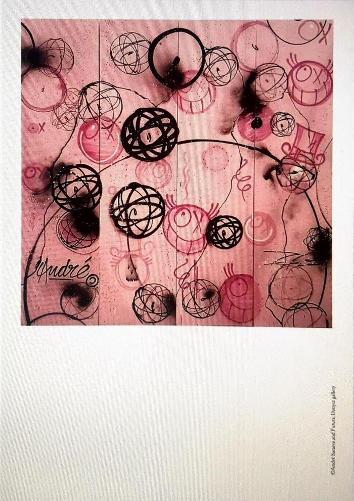 Card for Futura and André Saraiva's Chez Nous exhibition at Galerie Magda Danysz, Paris