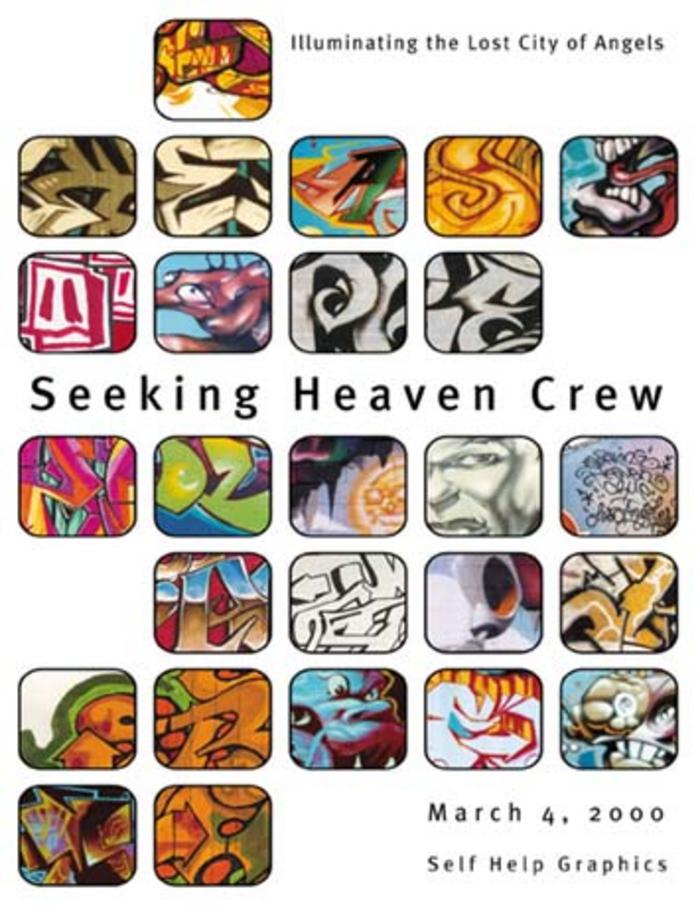 Card of Seeking Heaven: Illuminating the City of Lost Angels at Self Help Graphics, Los Angeles