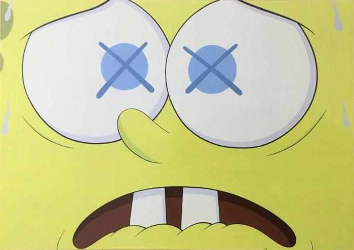 Card of Kaws' Saturated exhibition at Galerie Emmanuel Perrotin, Miami