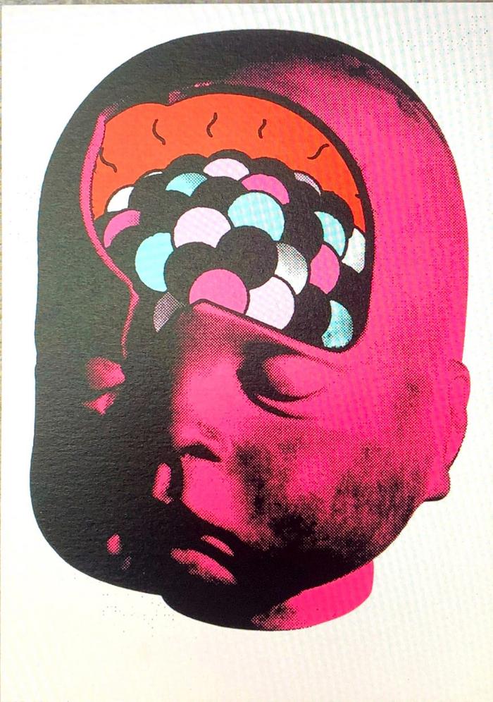 Card of Paul Insect's Poison exhibition at Lazarides Gallery, London