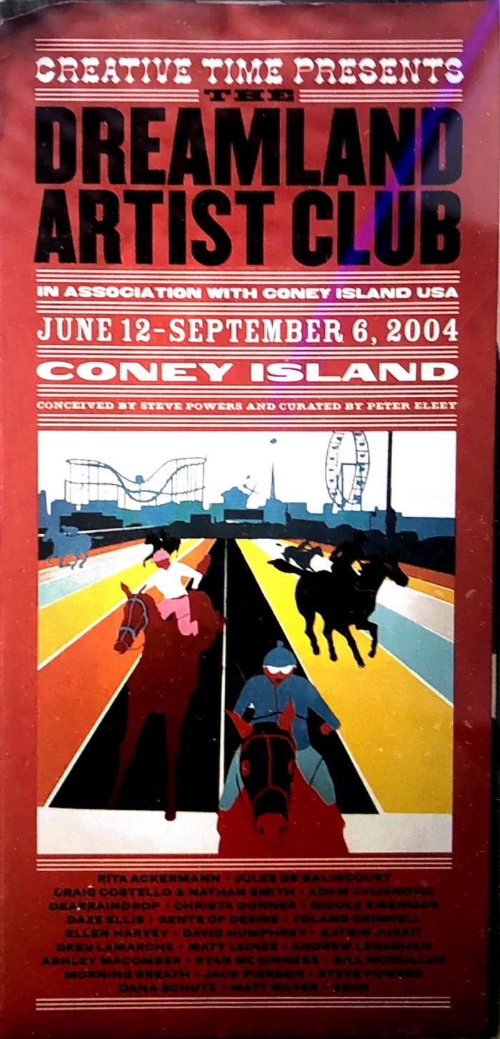 Poster of The Dreamland Artist Club in Coney Island, New York