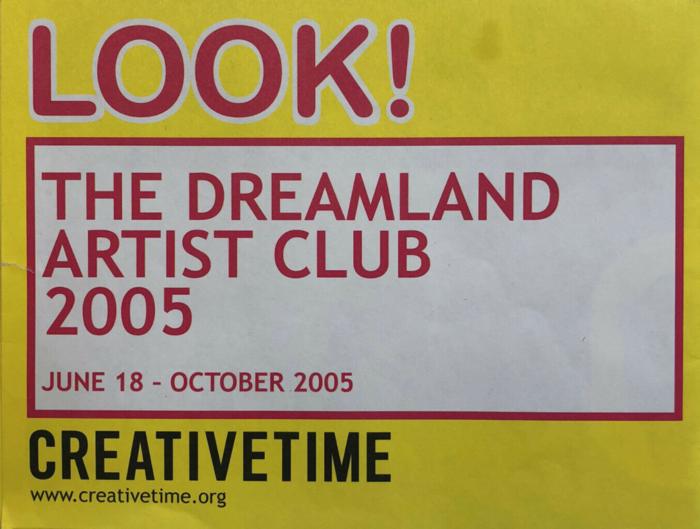 Poster of The Dreamland Artist Club at Coney Island, New York