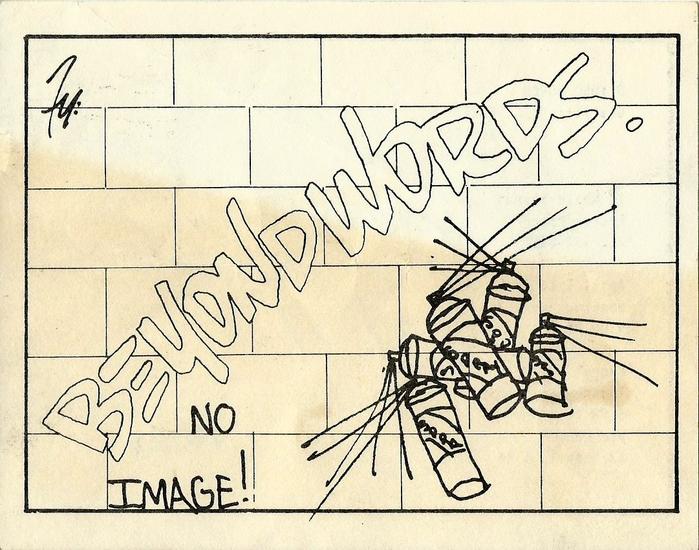 Card for Beyond Words, Mudd Club, New York