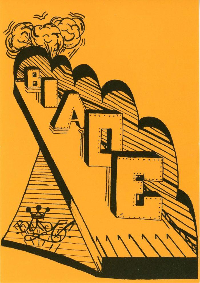 Card for Blade's exhibition at Stellweg Séguy Gallery, New York
