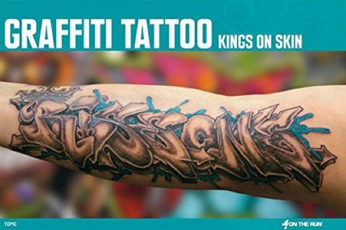 Graffiti Tattoo Kings on skin