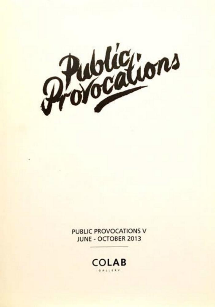 Public Provocations